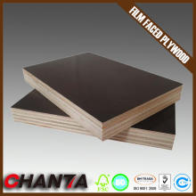 Fabricación de contrachapado profesional de Linyi, madera contrachapada de película negra / marrón / roja